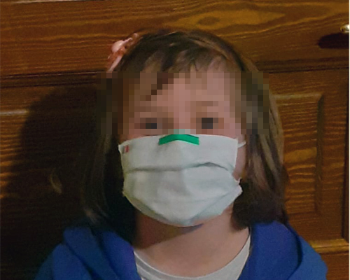 Mascherina chirurgica per bambina